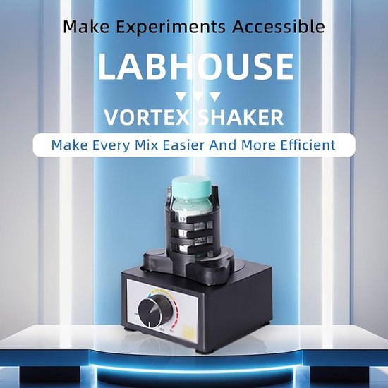 Mini Vortex Mixer - Verf Mixer - Laboratorium Menging - 3 Snelheden Instelbaar - 10-100ml Capaciteit - Wit van MINI — afbeelding 2