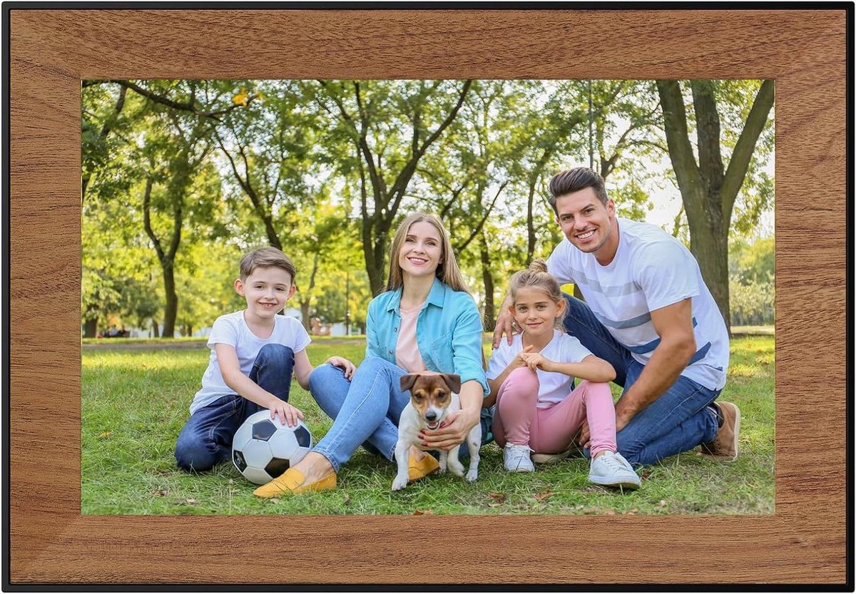 Digitale Fotolijst - Wifi Frame - Foto's Delen - IPS Touchscreen - 101 Inch - Bruin