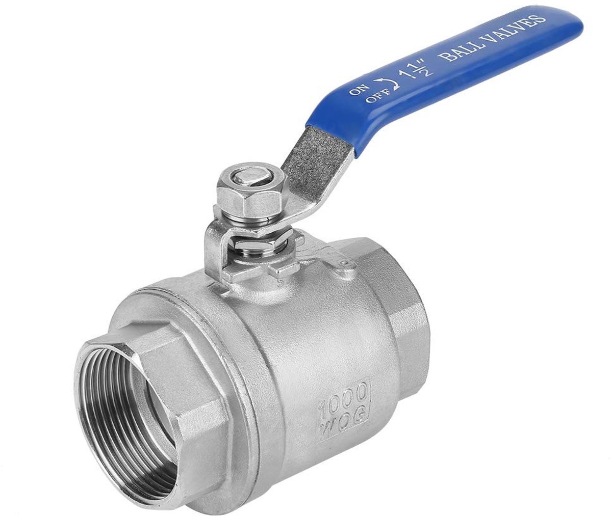 Allecto - DN40 Binnenkogelklep - Compact en lichtgewicht - Ideaal voor water en olie - Perfect voor installatie en onderhoud -...