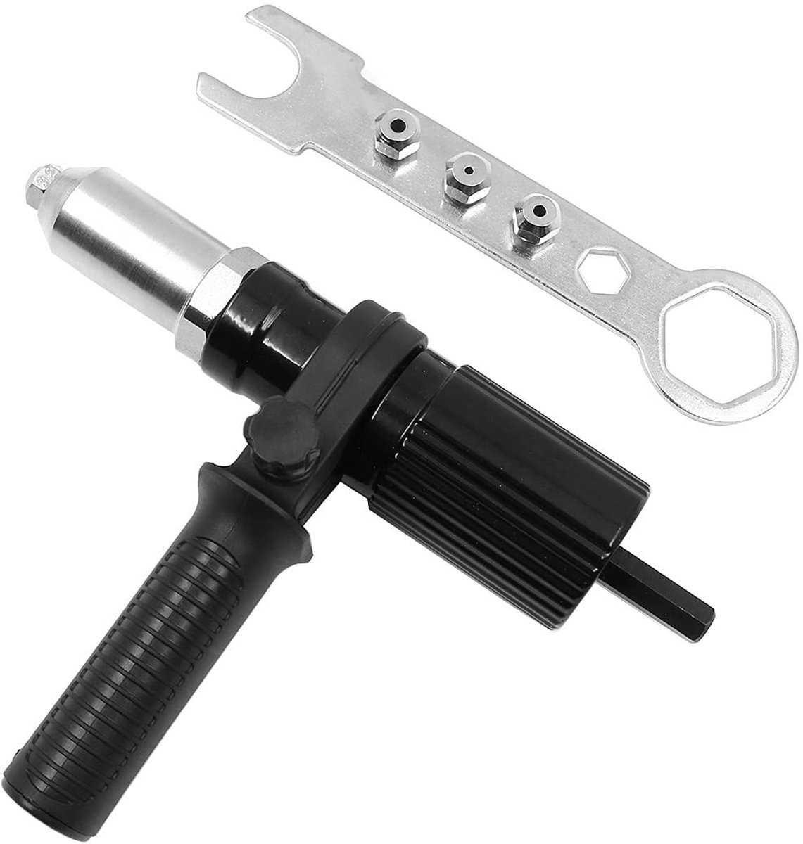 Allecto - Electric Rivet Gun Adapter - Professionele Handgereedschap Set - Niet-slip Handvat - Geschikt voor diverse klussen - Perfect voor hobbyis...