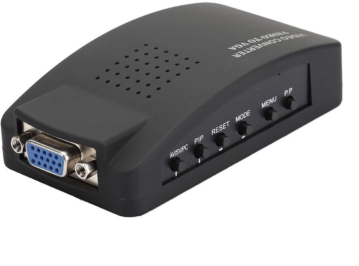 Allecto - Camera Adapter - Converter - Eenvoudig schakelen - Compact formaat - Video- en audio-uitgang - Geschikt voor PC en monitor -