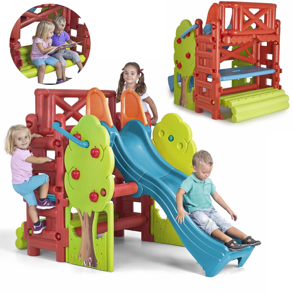 Buitenspeelgoed | Glijbanen - Feber Woodhouse Activity