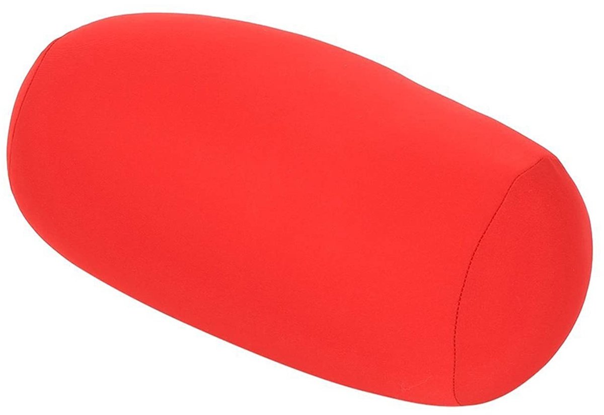 MTTProducts - Micro Pearl Pillow - Reiskussen - Comfortabel en Lichtgewicht - Rood - Ondersteuning voor Rug en Nek - Ideaal voor Thuis en Reizen