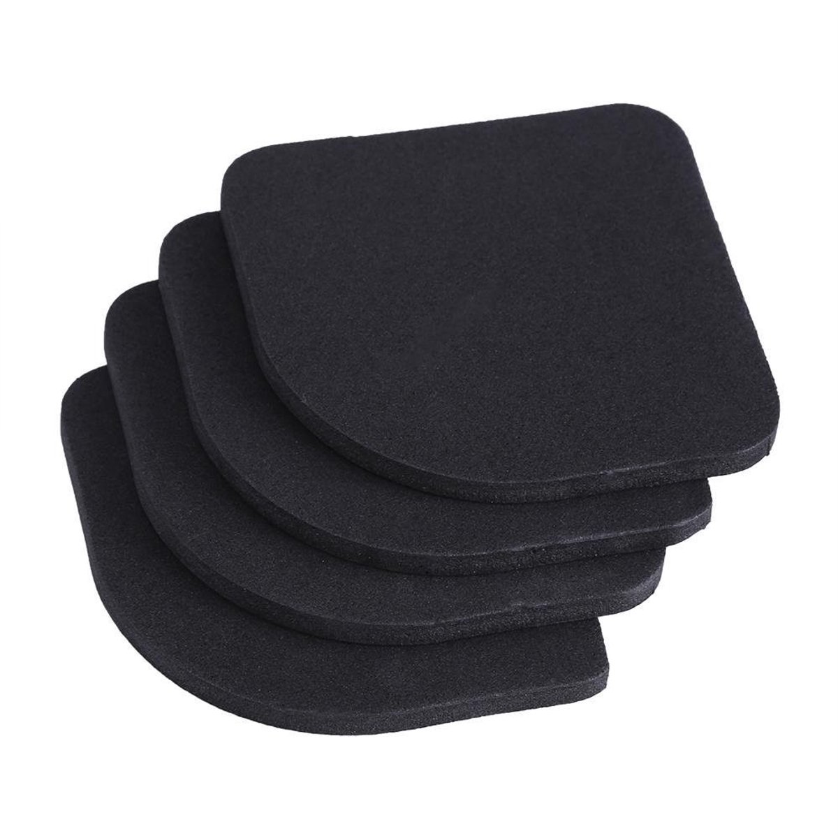 Byshayne - Anti-Vibratie Pads - Geluidsdemping - Geschikt voor Wasmachine en Koelkast - Rubber - Schokabsorberend - Stabiliteit en Veiligheid - 4 S