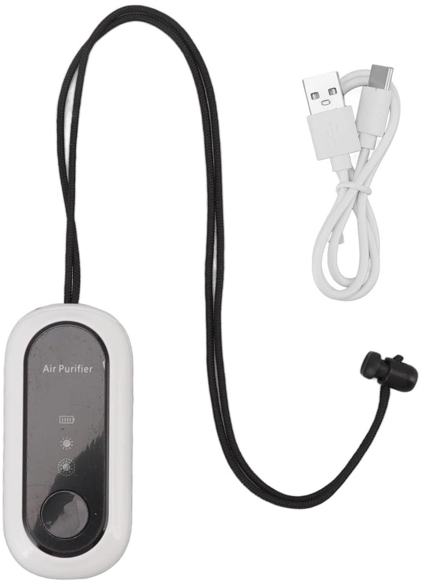Atyhao Mini Draagbare Luchtzuiveraar met Negatieve Ionen - Oplaadbaar en Compact voor Reizen