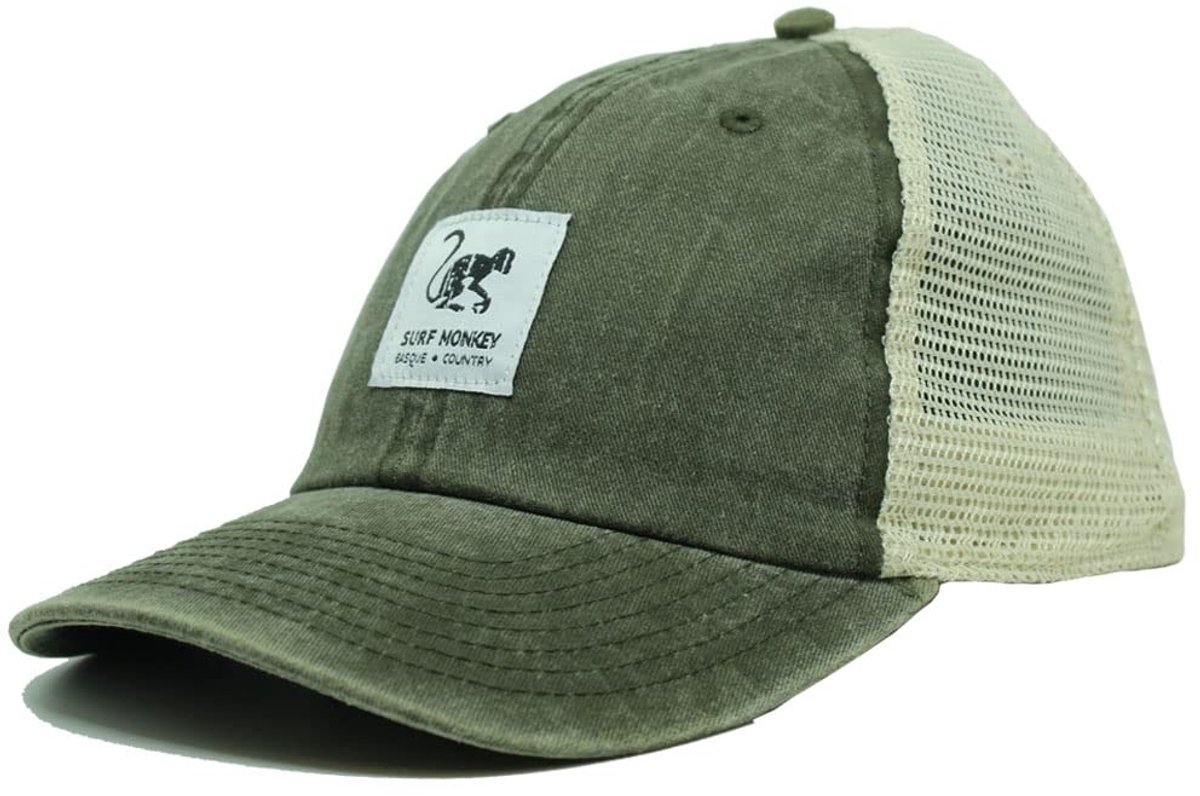 Surf Monkey - Trucker Cap - 5 Panel - One Size - Cotton - Groente