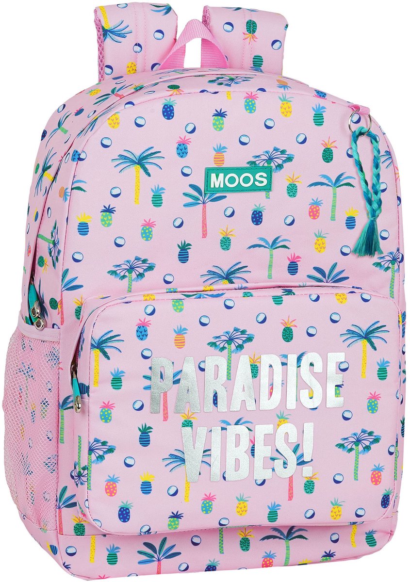 MOOS Paradise Rugzak - 43 x 32 x 14 cm - Roze