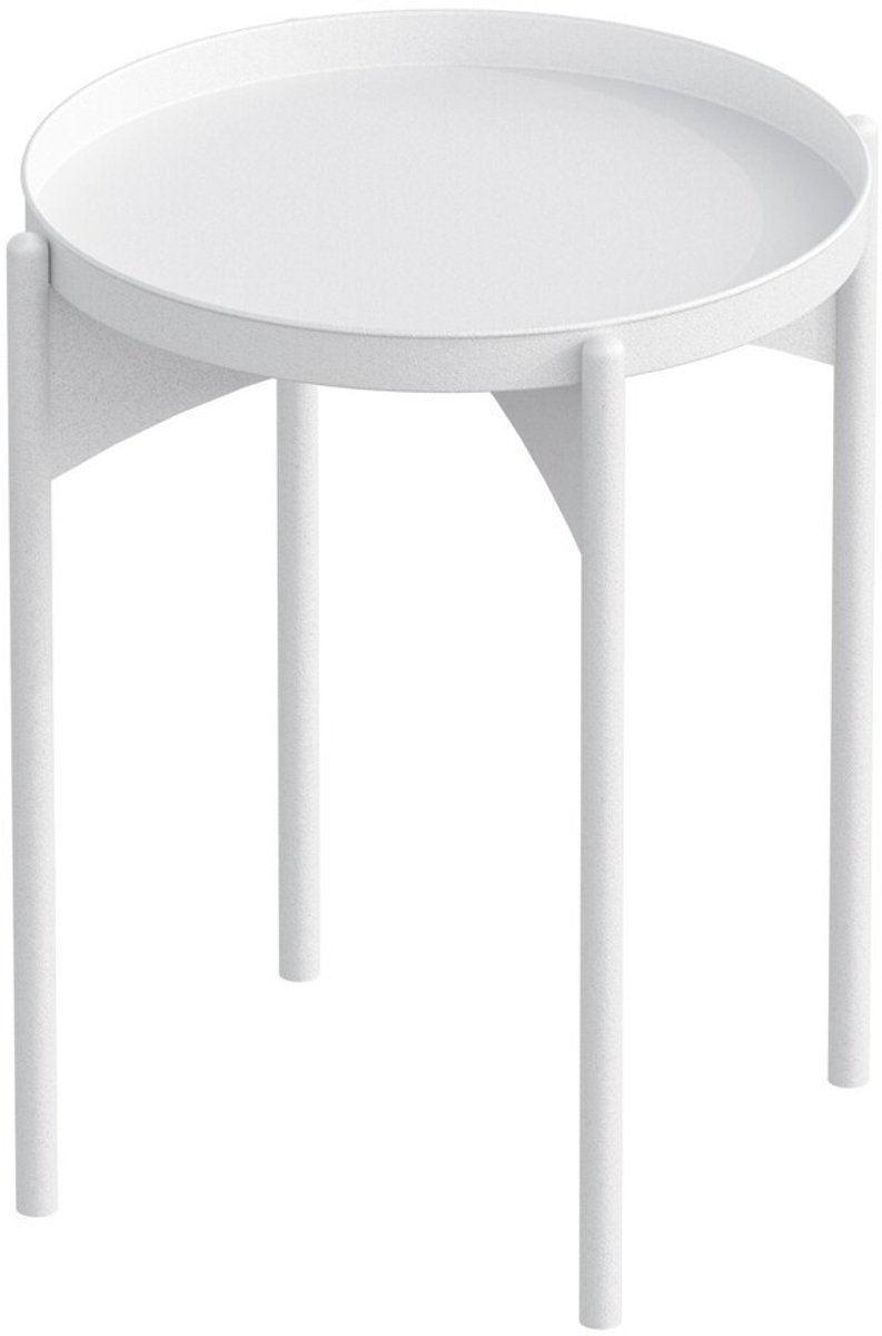 CALICOSY - Bijzettafel met rond metalen blad H57 cm - COLE