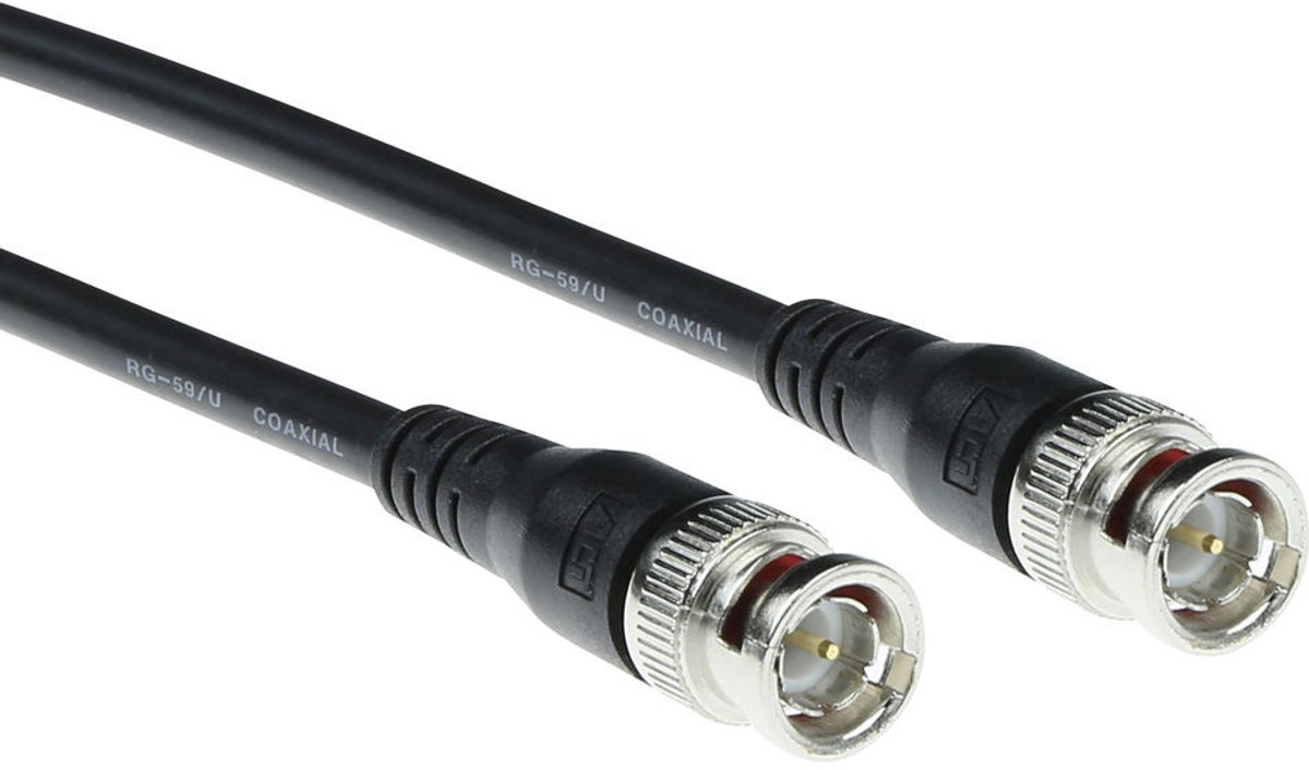ACT Q7115M BNC RG-59 Kabel | 75 Ohm | Zwart | 15 meter