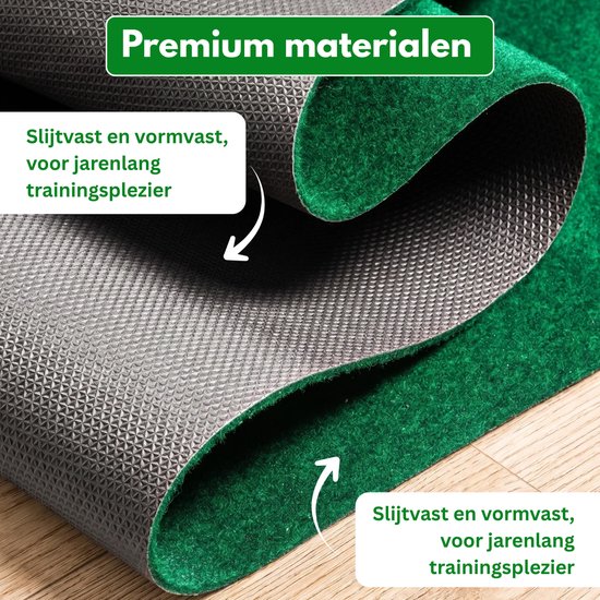 Homeblend Golfmat - Putting Mat - 90x274 cm - 3 Targets - Met Ballenstopper - Golf Oefenmat - Slijtvast Kunstgras met Anti-slip - Golf Accessoires van homeblend — afbeelding 3