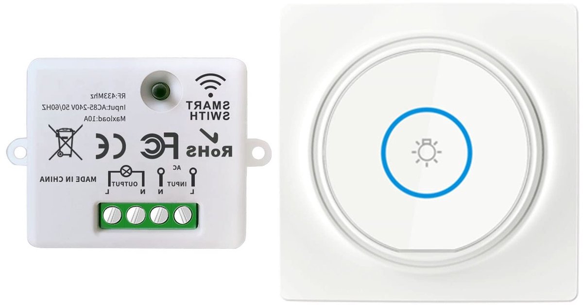 Draadloze Schakelaar voor Auto Generator, 220V Ontvanger met RF Transmitter en 100 Meter Bereik voor Verlichting en Apparatuur Besturing