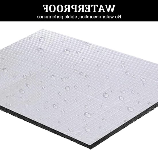 Alubutyl Geluidsisolatie Platen 5 mm - Zelfklevende Aluminium Matten voor Auto Isolatie - 12 Stuks 40 x 25 cm, Brandwerend en Geluidsabsorberend van Merkloos — afbeelding 4