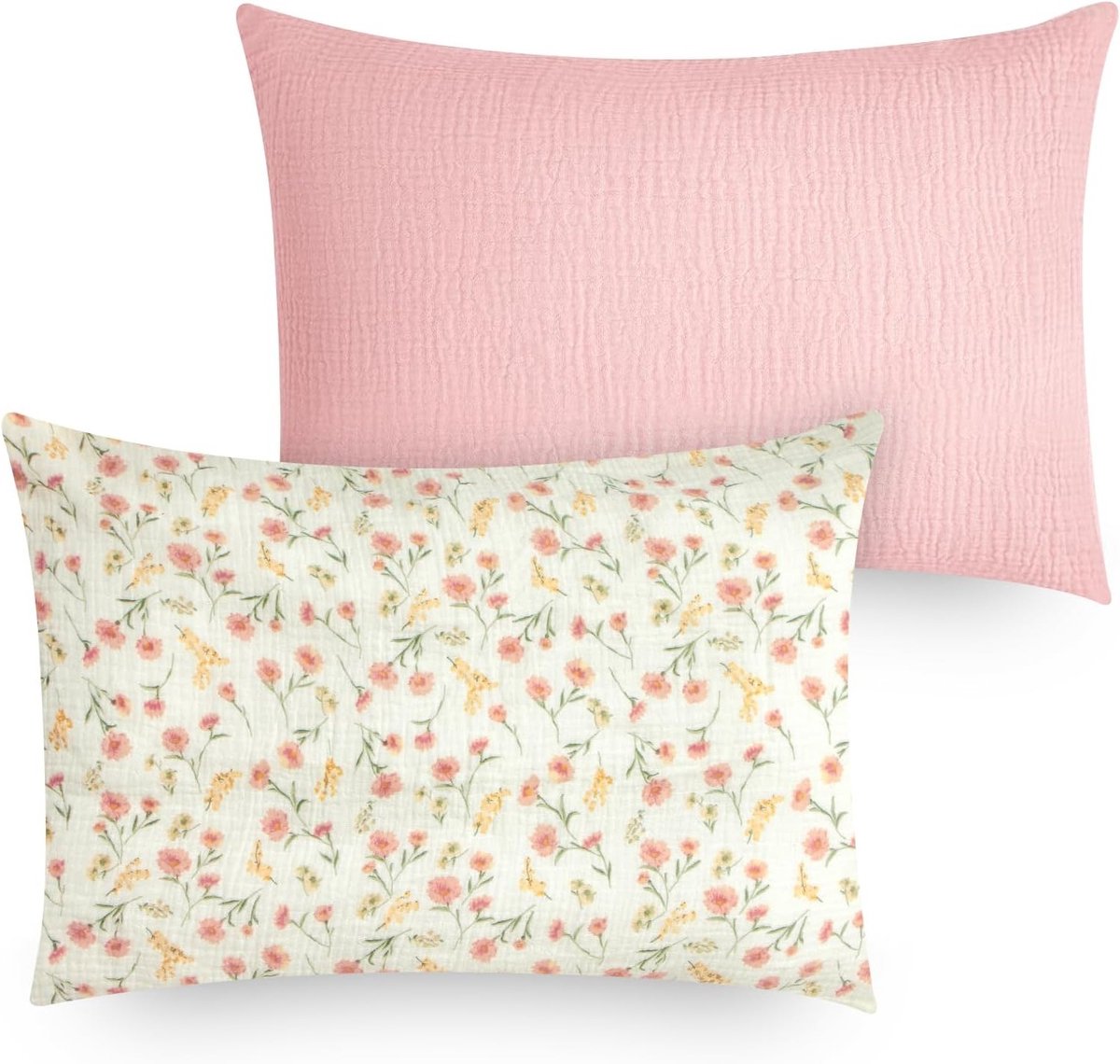 Katoenen Muslin Kussenhoezen voor Peuters - Geschikt voor 33x45cm, 35x48cm en 30x40cm - Ideaal voor Reis en Bedaccessoires voor Kinderen
