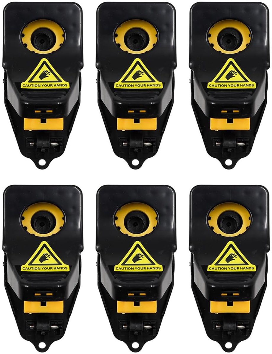 aladdien - Muizenvanger - Herbruikbare muizenval - Effectief en veilig - 6 stuks - Zware muizenvangers - Voor binnen en buiten - Snel schoon te maken