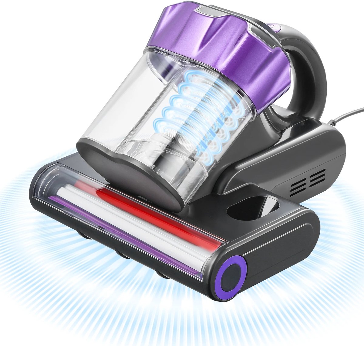 Norvia Handstofzuiger Met Verwarming En Ultrasoon - Stofzuiger Voor Bank En Matras - Diepe Reiniging Voor Allergenen Vuil En Stof