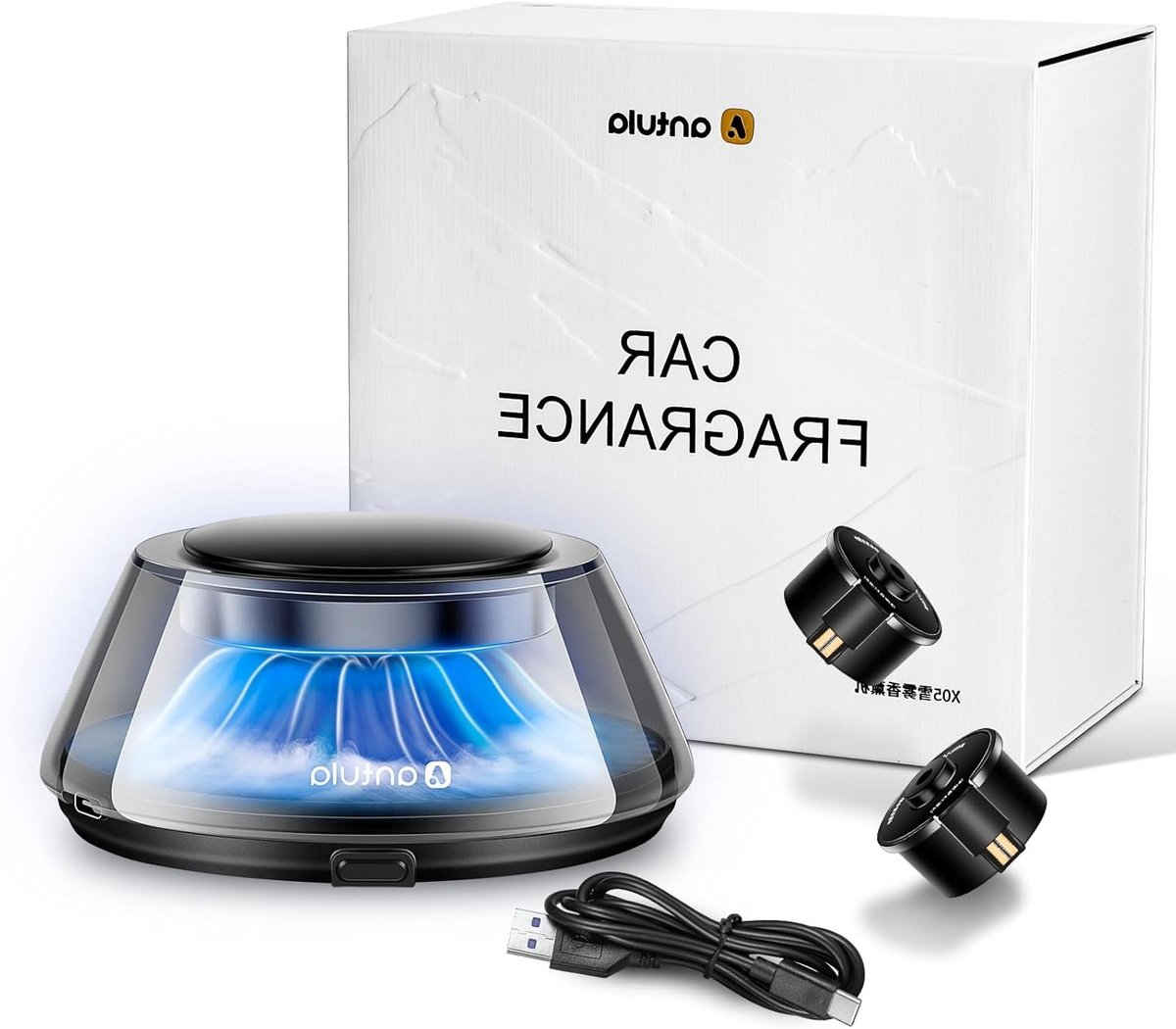 Automatische Autodiffuser voor Essentiële Olie met Verstelbare Intensiteit en Luxe Geur voor in de Auto
