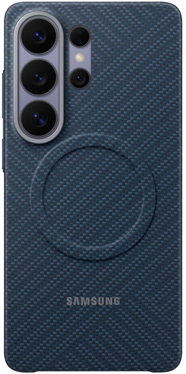 Samsung Galaxy S26 Ultra Hoesje - Carbon Magnet - Dark Blue
