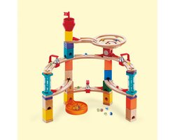 Hape Castle Escape Quadrilla Knikkerbaan – 102-delig bouwset met klokkjes en transparante trappen, vanaf 4 jaar