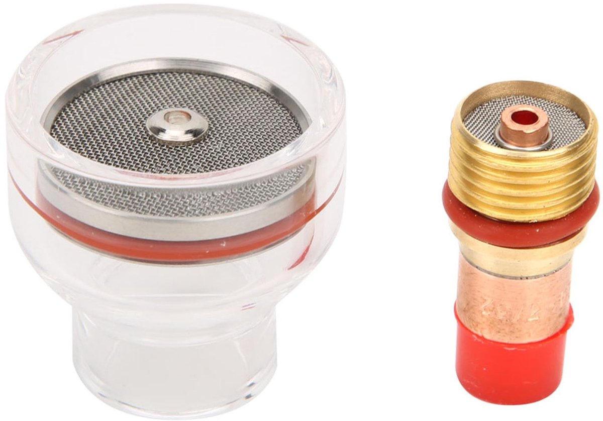 TIG Lasaccessoires Set - Gas Lens Ring, Glazen Bekers en Collet voor WP-17/18/26