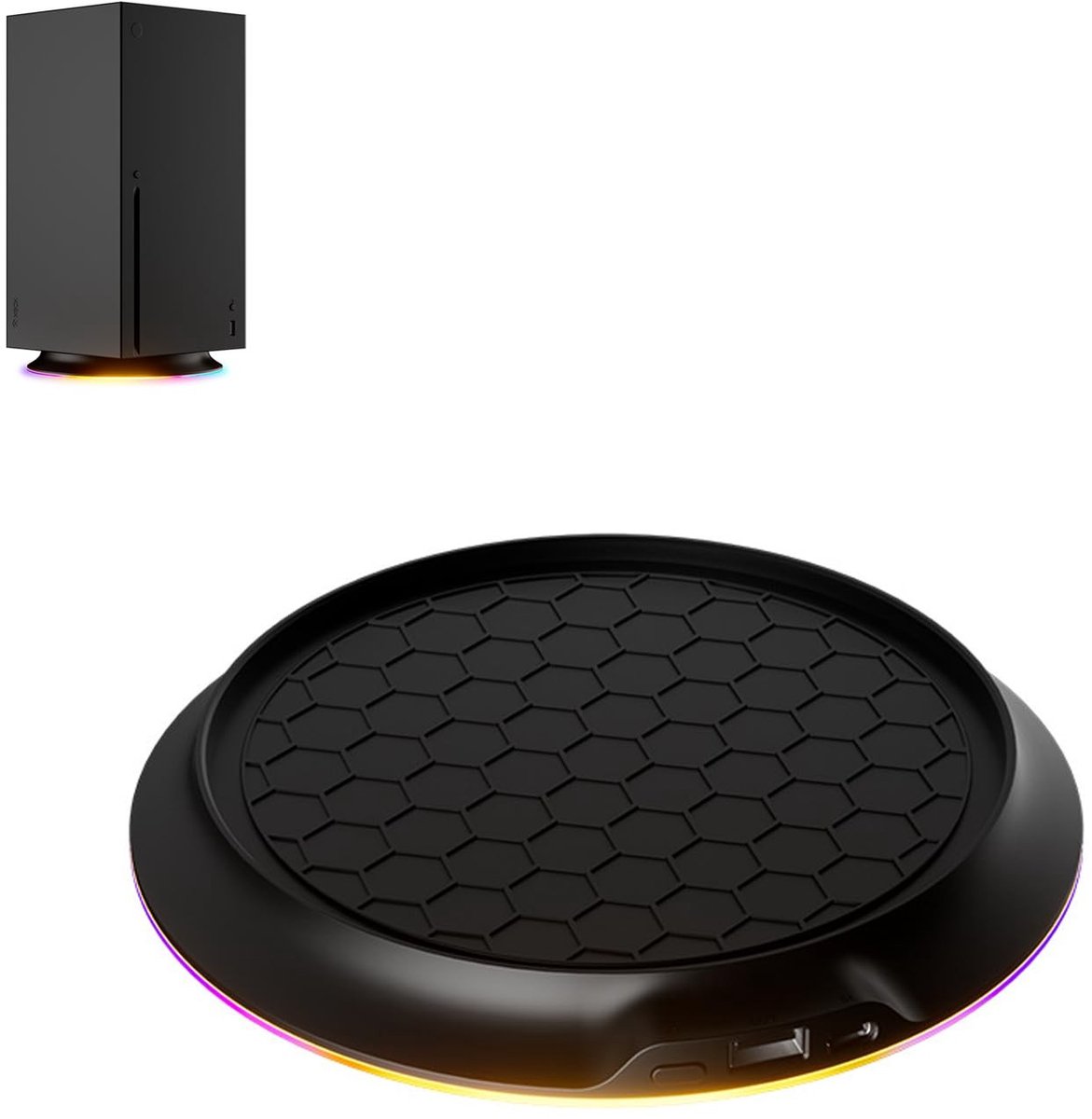 Allecto - Vertical Cooling Stand - Koelstandaard - Stabiliteit - Zwart - Xbox Series X - Anti-slip - Veilig voor intensieve gameplay