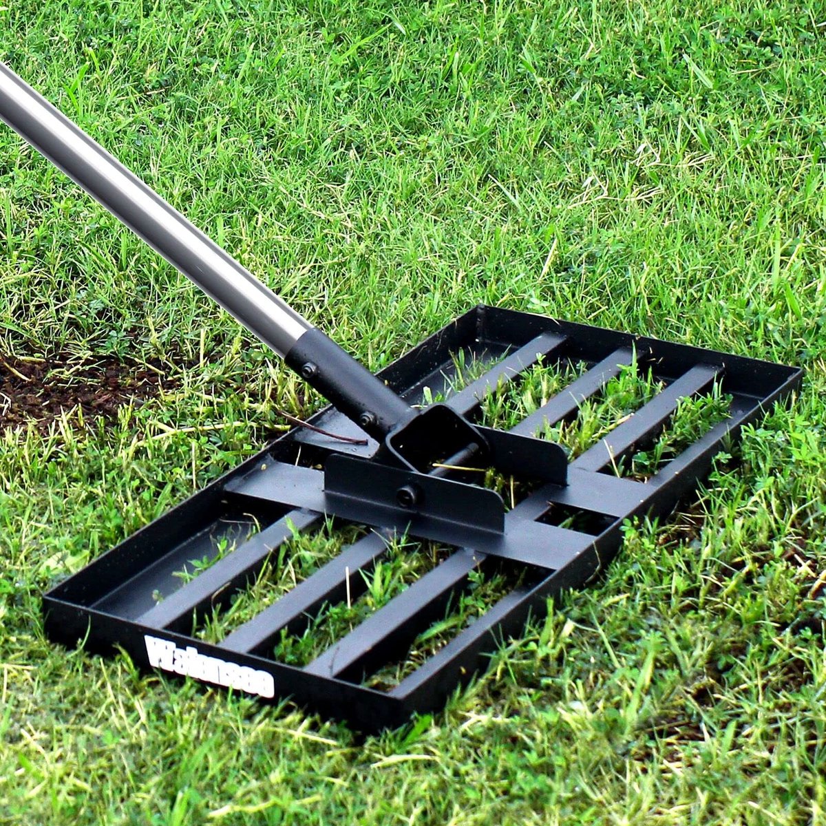 aladdien - Levelawn-gereedschap - gazonniveller - heavy-duty - 6,5 ft - roestvrijstalen handgreep - gemakkelijk in gebruik - geschikt voor tuin en g..