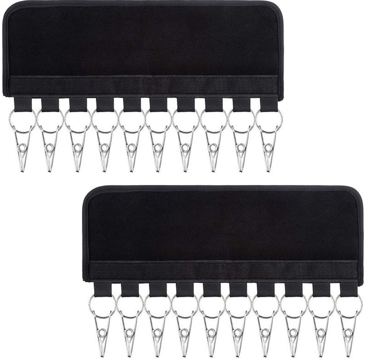 Set van 2 Opvouwbare Hoedenorganizers - Ruimtebesparende Hangers voor Caps en Ties