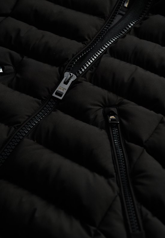 Superdry - Fuji Lange Jas Met Bontkap - Dames - Gewatteerde jassen