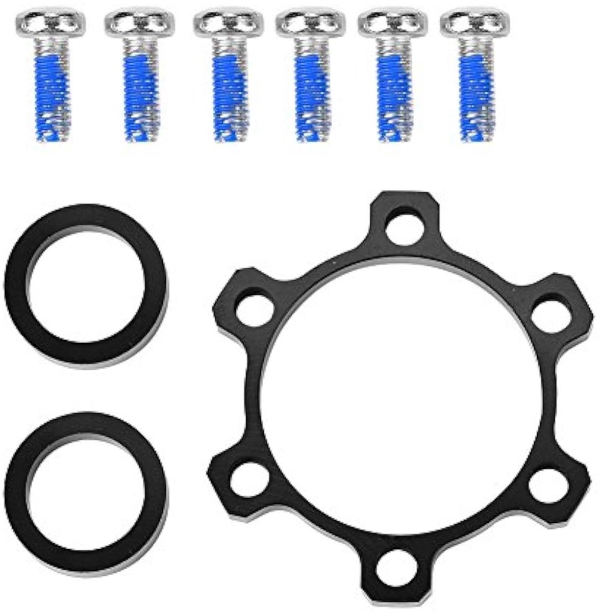 ONF3 - Fietsschijfremadapter - Aluminium - Conversiekit voor 100 x 15 mm naar 110 x 15 mm - Duurzaam en sterk - Geschikt voor fietsen - Kleur: Z...