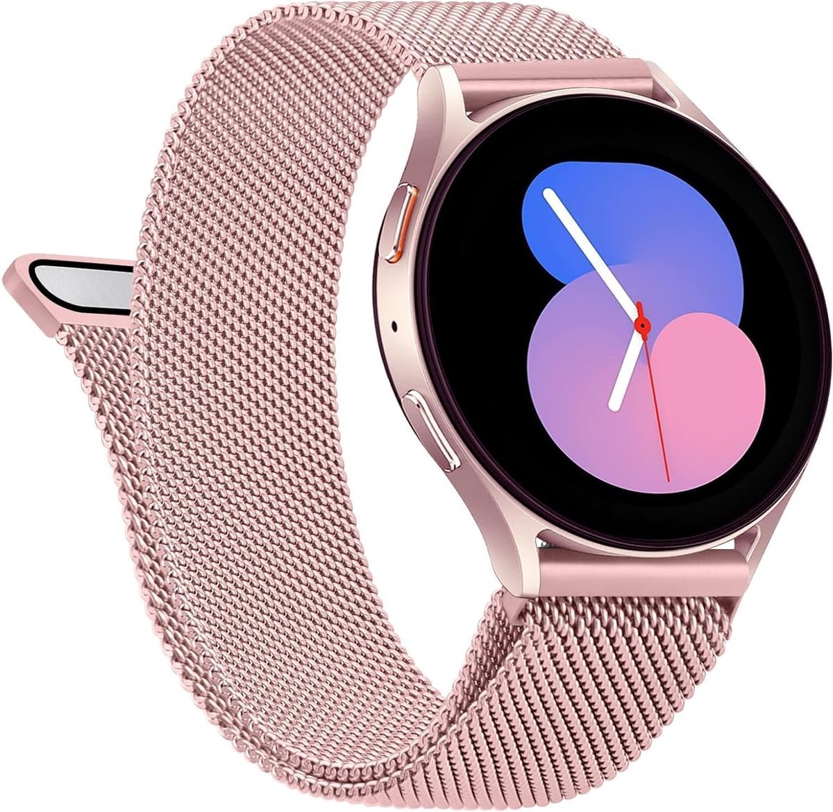 Stalen Mesh Horlogeband voor Samsung Galaxy Watch 5 - Vervangband voor Mannen en Vrouwen, 40 mm/44 mm, Duurzaam en Stijlvol