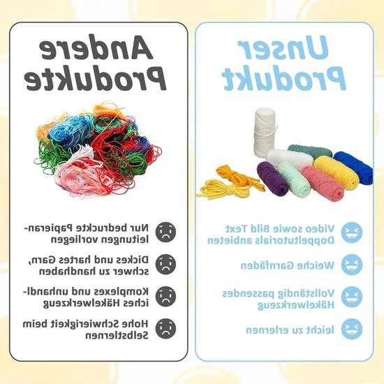 Haakset voor beginners met instructies, zachte garen en accessoires, inclusief draagbare haaknaald - Perfect als cadeau voor creatievelingen (walvissen, bijen, vossen) van Merkloos — afbeelding 4