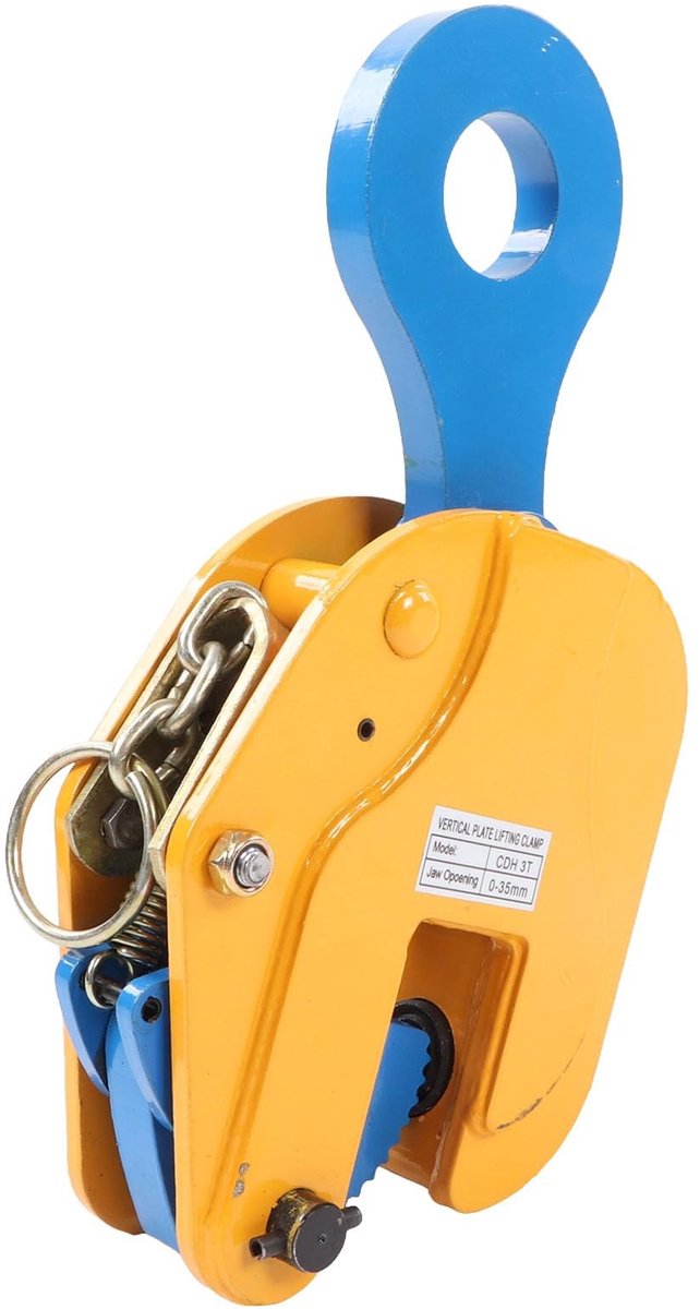 aladdien - Lifting Clamp 3T - Verticale Plaatgrijper - Veilig Tillen - Transporteren - Sterke Grip - Geschikt voor Constructiewerk - Zwart