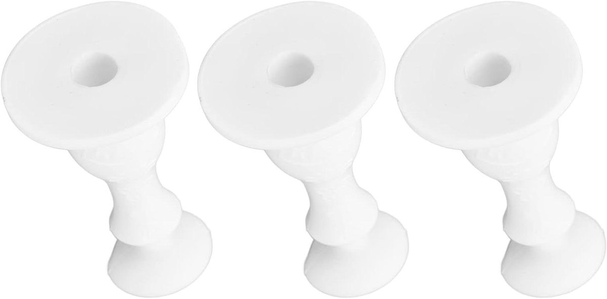 Wasmachine Deurstopper - Rubber Deurhouder - Frisse Lucht - Zuignap Ontwerp - 3 Stuks - Wit