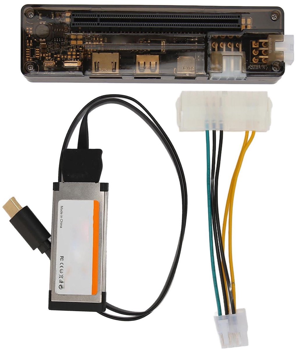 SPHProducts - Extern Videokaartdock - X16 - Ondersteuning Tot 220 W - Compact Formaat - USB Datakabel - Voor Laptop Gebruik - Elprico Model