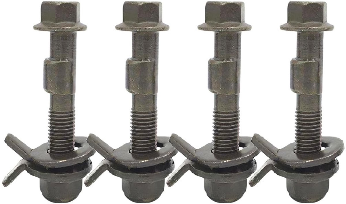 aladdien - Auto camberbouten - Verstelbare camber schroevenset - Universeel - Legergroen - Camber correctie - Geschikt voor auto's - 4 stuks