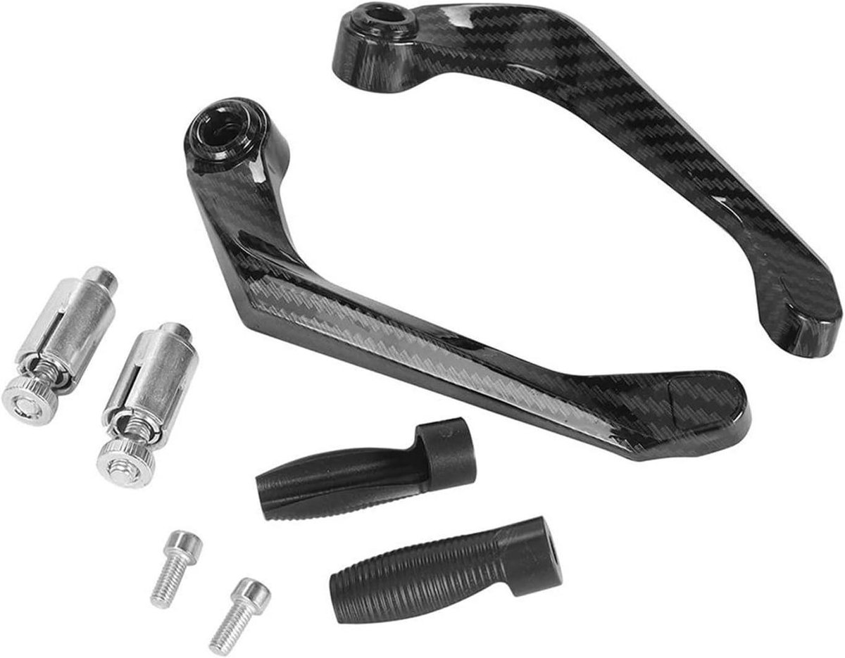 Motorfiets Handbeschermers - Stuurbeschermers - Rijveiligheid Verbeteren - Duurzaam Aluminium - 7/8 inch - Zwart