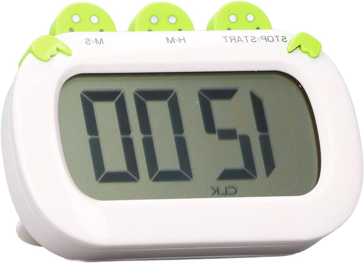 Digitale Kookwekker - Keuken Timer - Koken en Studeren - Helder LCD Display - 10 x 7 x 3 cm