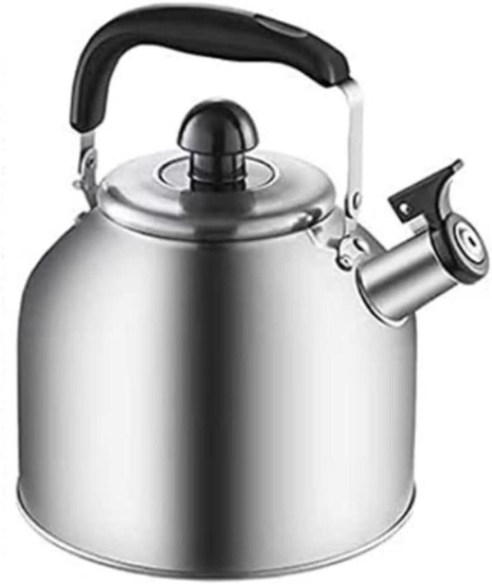 Warmwaterketel - Fluitketel RVS - Koffie Thee - Geluidsignaal Koken - 4 Liter - Zilver