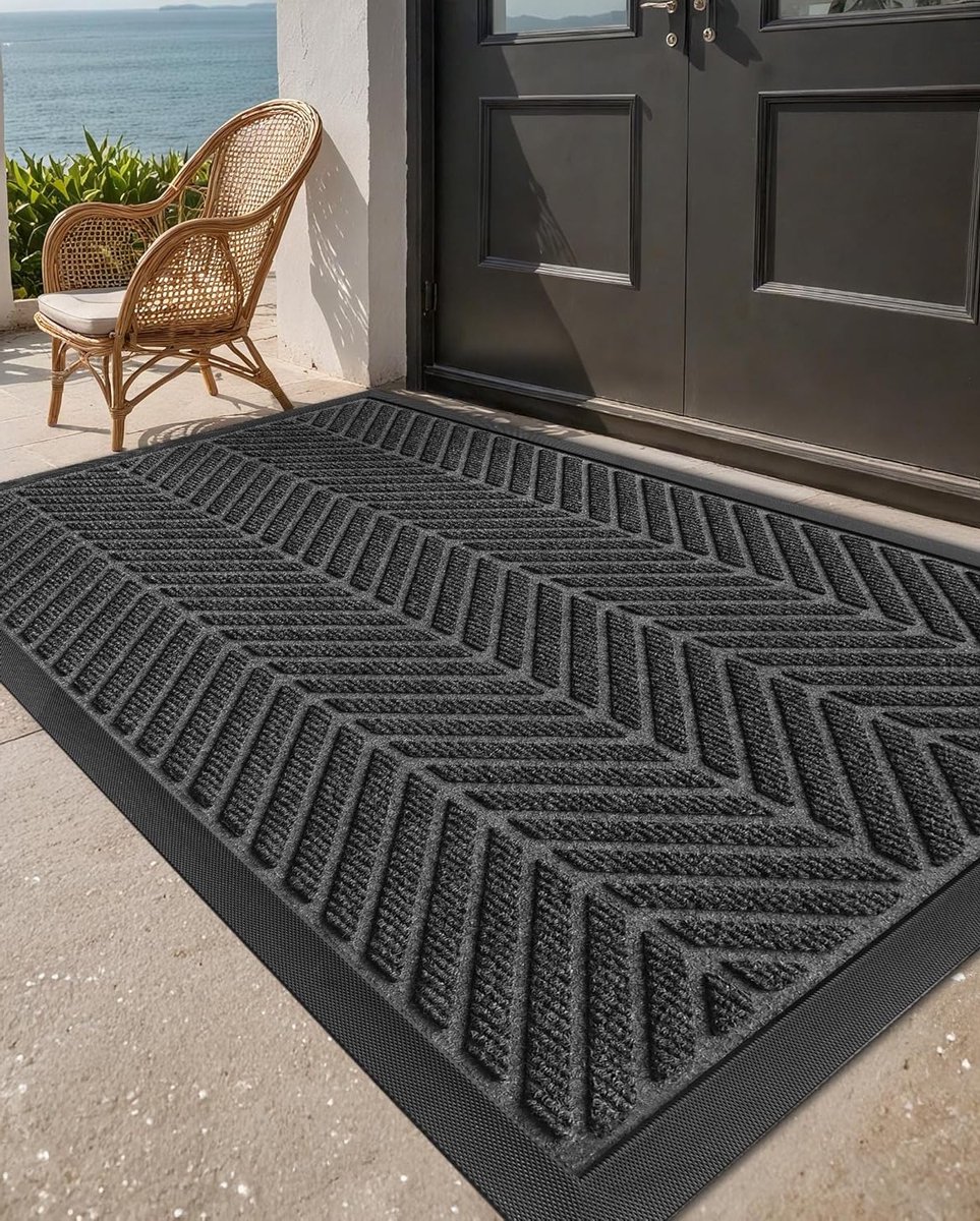 Extra Grote Buitendeurmat - Waterdichte Welkomstmat voor Thuis en Patio - 120 x 180 cm - G