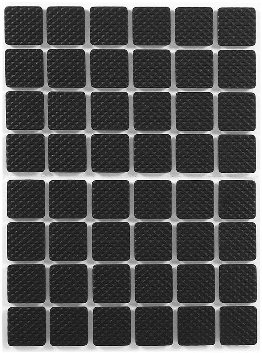 aladdien - Rubber Voeten Pads - Geluiddempende Pads - Bescherm je Vloer - Zwart - Voor Meubels en Apparaten - Ideaal voor Houten Vloeren en Muren - ..