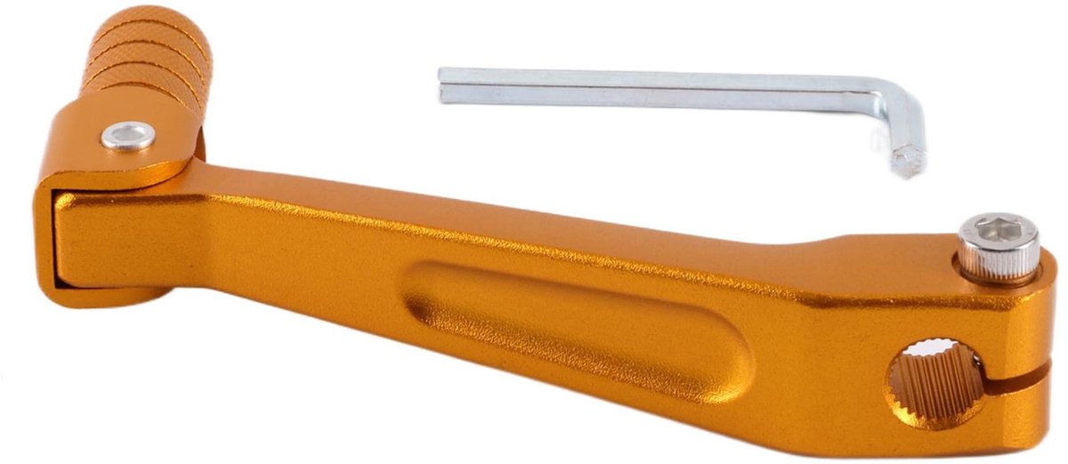 SPHProducts - Versnellingspook - Aluminium Shift Pedaal - Opvouwbaar - Gouden Kleur - Geschikt voor Dirt Bikes - Vervanging voor 250 Huayang Serie