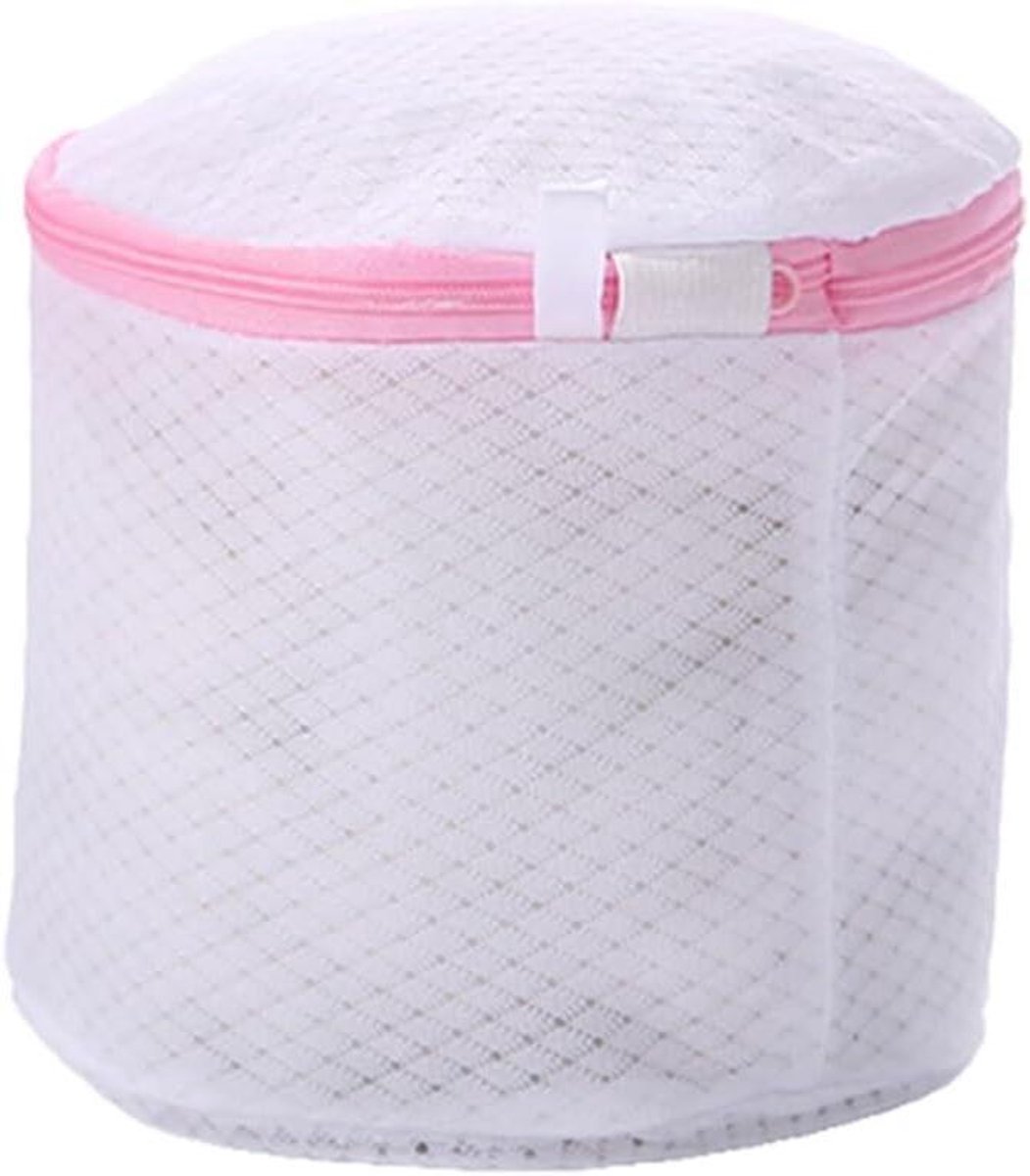 Mesh Waszakken - Kledingbeschermer - Kleding Beschermen - Met Rits - 16x15cm - Grijs