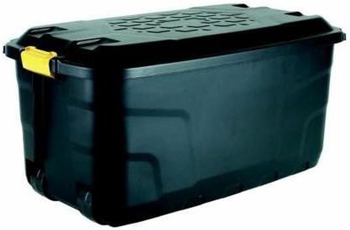 Opbergkoffer - Opbergbox - Spullen Opbergen - Extra Groot - 145 Liter - Zwart