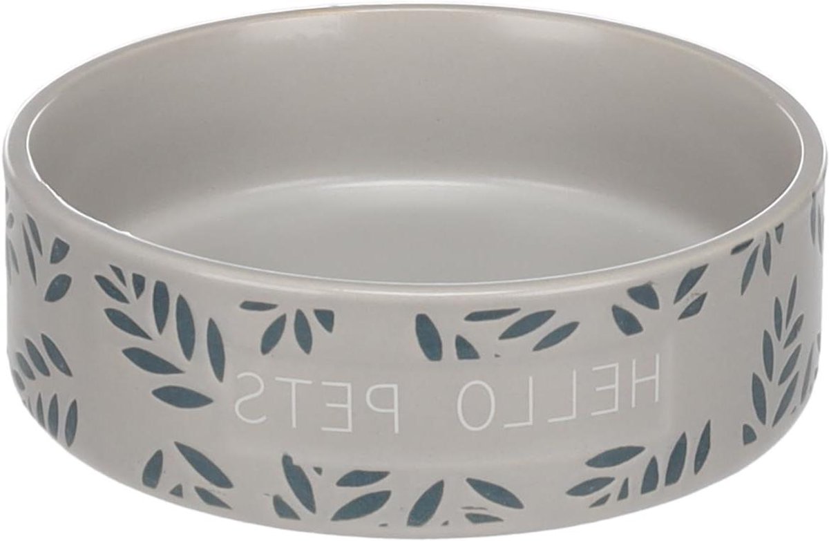 Voerbak Konijn - Eetbak Klein - Eten en drinken - Antislip bodem - 13 cm - Grijs