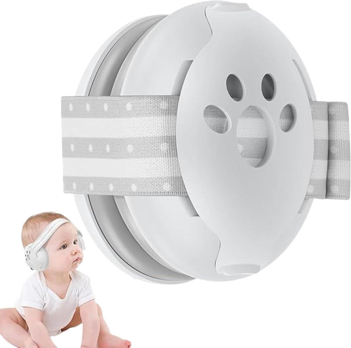 Baby Geluidsdempende Koptelefoon - Kinder Oorbescherming - Reizen en Concert - Effectieve Geluidsisolatie - 9x6.5x4.5 cm - Zwart