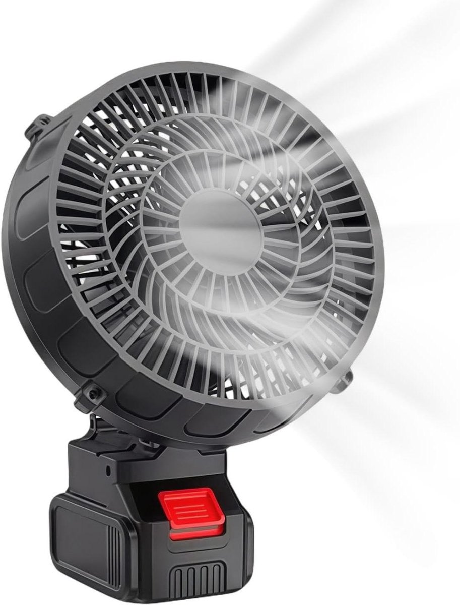 Draagbare Ventilator - Oplaadbare Koeler - Buiten Koelen - Stille Borstelmotor - 27.5H cm - Zwart