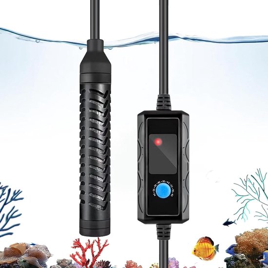 Aquarium Verwarming - Thermostaat Heater - Water Temperatuur - Droogbrand Beveiliging - 100W - Zwart