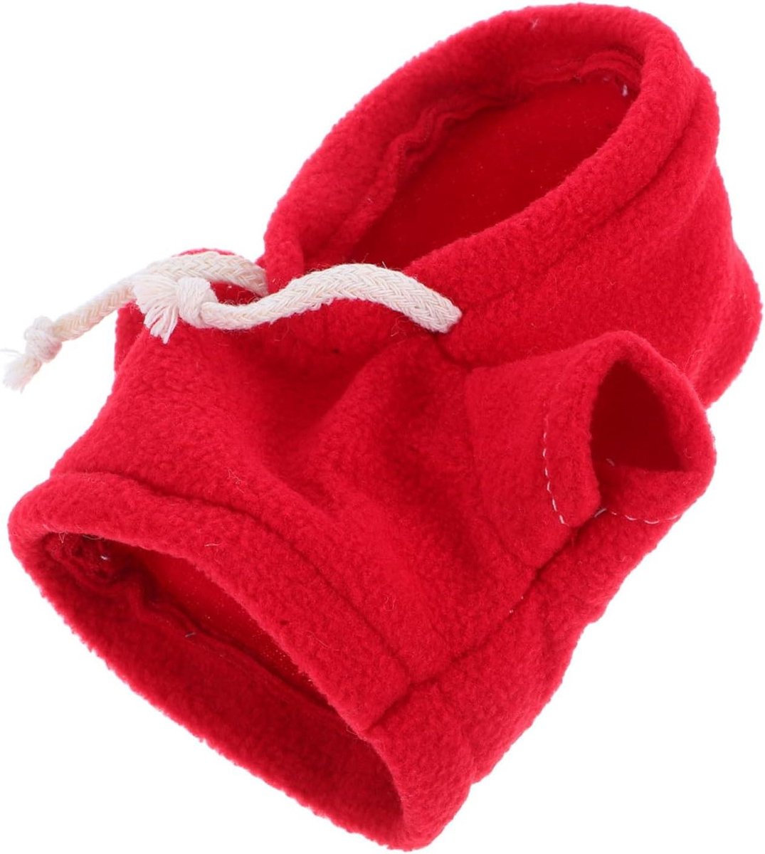 Pluche Berenjas - Knuffel Hoodie - Poppen Aankleden - Zacht en Comfortabel - 13x13x6 cm - Rood