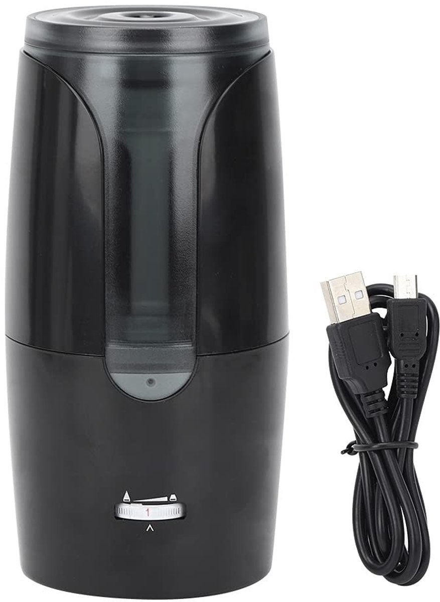 SPHProducts - Draagbare Elektrische Potloodslijper - Snelle Slijping - USB Oplaadbaar - Potloden en Krijtjes - Handig voor Thuis en Kantoor - Compact e...