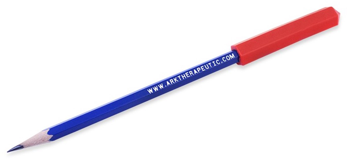 ARK Therapeutic kauwbare potloodtopper rood sensorisch speelgoed.