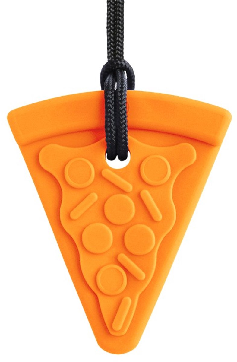 ARK Therapeutic kauwketting sensorisch speelgoed pizza oranje XXT.